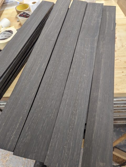 Bass size Master Garde Ebony Fingerboard Blanks