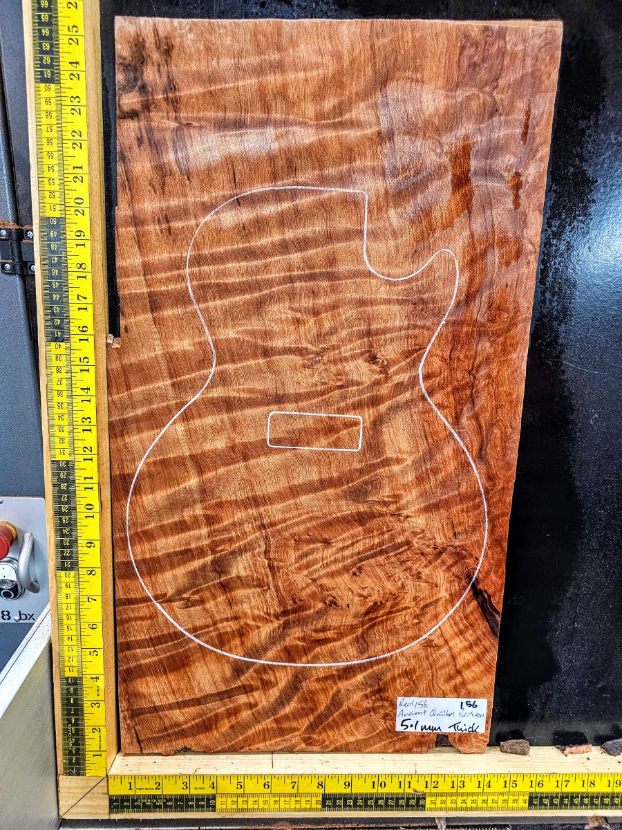 5A Ancient Quilted Redwood One Piece Top - Luthier Wood
