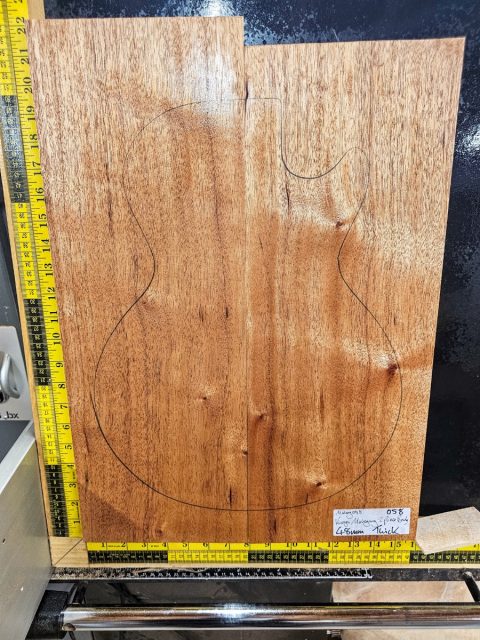Mahogany 2 Piece Guitar / Bass Body Blank #58