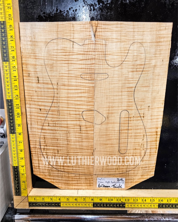 Flame Maple Set 212 - Luthierwood & Artisan Supplies