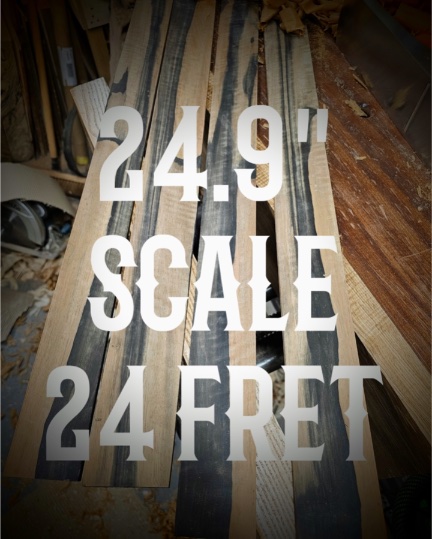 24.9" Scale Length 24 Fret Fret slotting Service