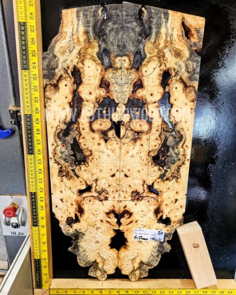 Buckeye Burl bookmatched guitar top set