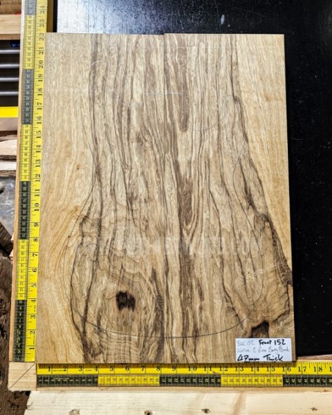 Black Limba Guitar Body Blank Set