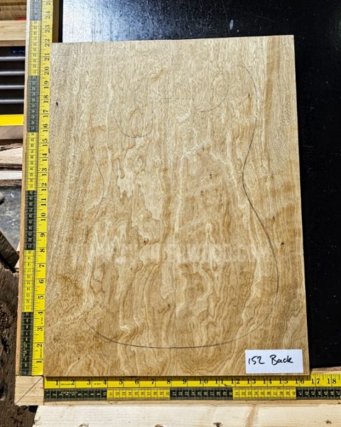 Black Limba Guitar Body Blank Set