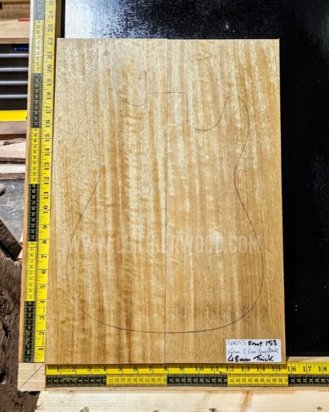 Korina / White Limba Guitar Body Blank Set