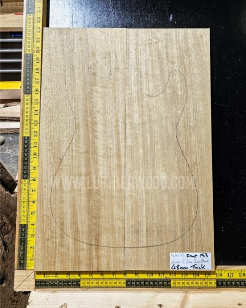 Korina / White Limba Guitar Body Blank Set