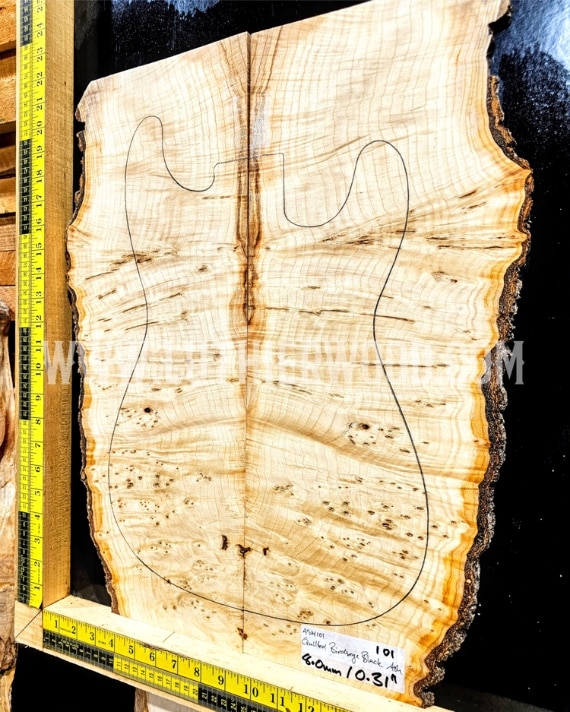 Figured Ash Set 101 - Luthierwood & Artisan Supplies