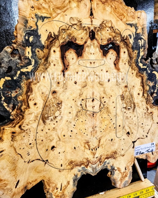 Buckeye Burl Bookmatched Set 010 - SUPER RARE - Luthierwood