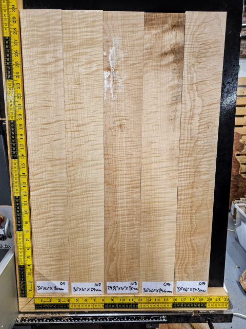 flame maple guitar neck blank