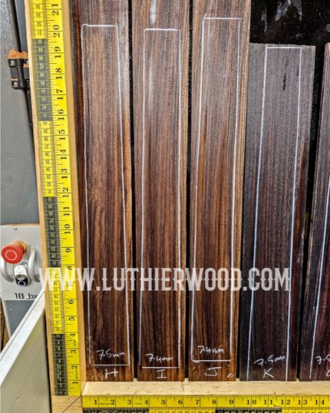 Indian Rosewood Guitar Fingerboard
