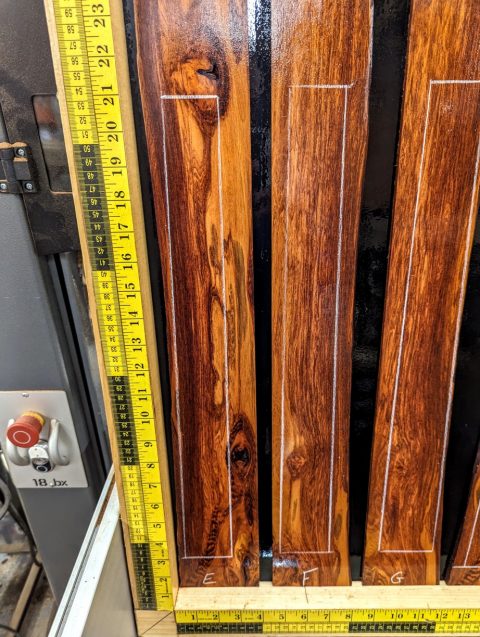Snake Wood Fingerboard Blank.