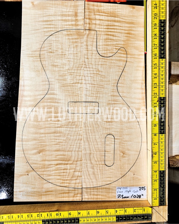 Flame Maple Set 225 Luthierwood Artisan Supplies