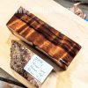 Quilted Redwood Knife scales block