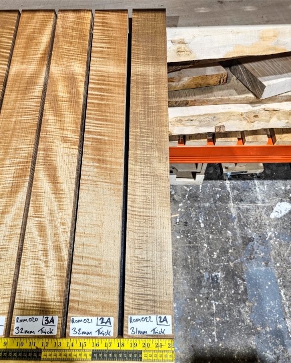 : cannot invoke 3A Roasted Flame Maple Neck 027 | Luthierwood & Artisan Supplies