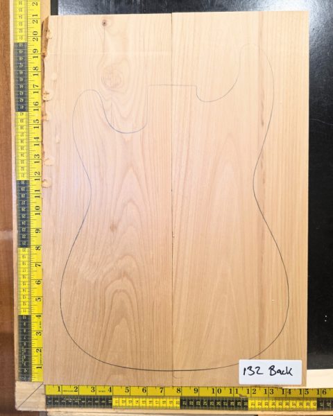 American Red Alder Electric Guitar Two Piece Body Blank