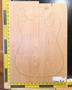 American Red Alder Electric Guitar Two Piece Body Blank