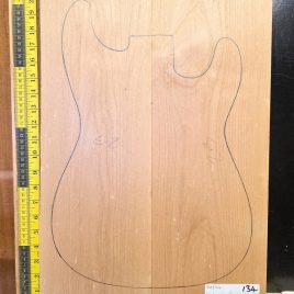 American Red Alder Electric Guitar Two Piece Body Blank