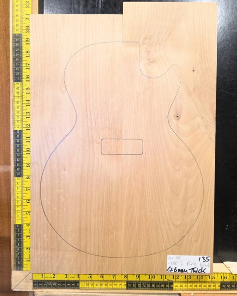 American Red Alder Electric Guitar Two Piece Body Blank