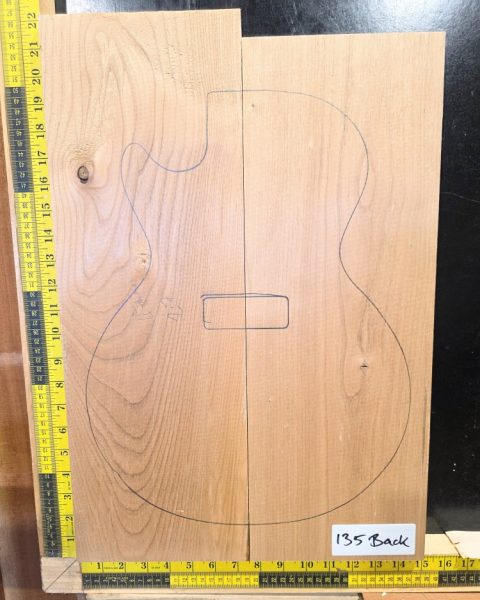 American Red Alder Electric Guitar Two Piece Body Blank