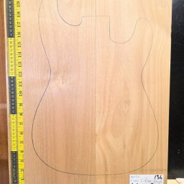 American Red Alder Electric Guitar Two Piece Body Blank