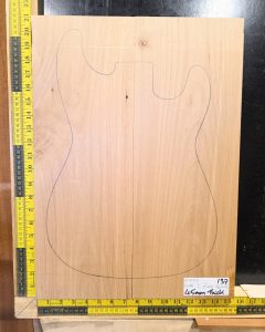 American Red Alder Electric Guitar Two Piece Body Blank