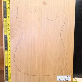 American Red Alder Electric Guitar Two Piece Body Blank