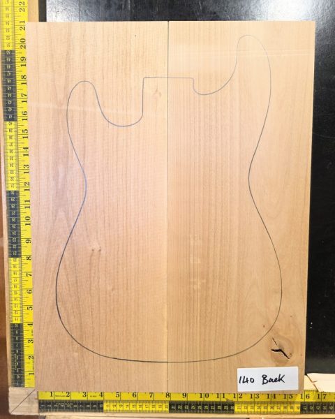 American Red Alder Electric Guitar Two Piece Body Blank