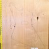 American Red Alder Explorer Sized Guitar Making Body Blank Set