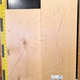 American Red Alder Explorer Sized Guitar Making Body Blank Set
