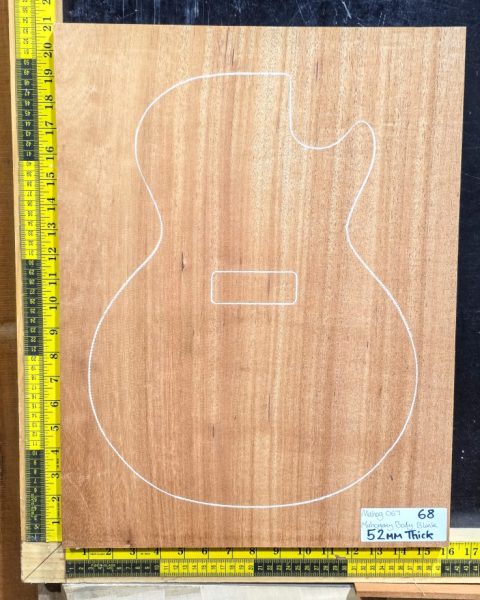 Mahogany Guitar & Bass Body Blank, One Piece Prime Grade