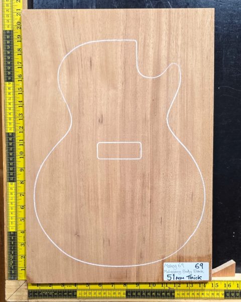 Mahogany Guitar & Bass Body Blank, One Piece Prime Grade